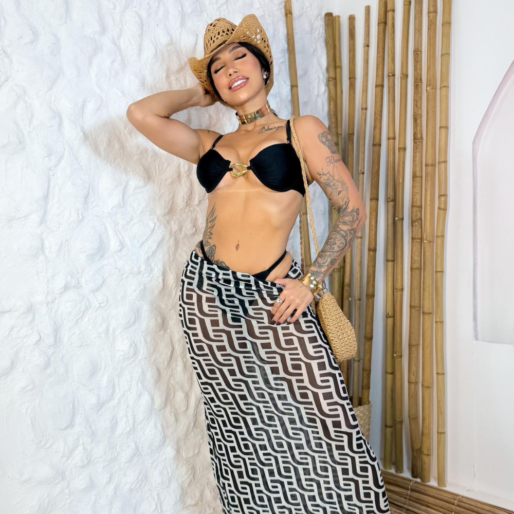 Conjunto Biquíni + Vestido Tule